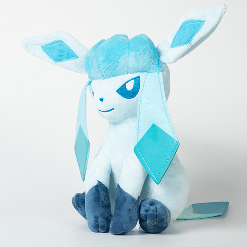 Gấu Bông Pokemon Eevee (Eevui) Glaceon Hệ Băng (20Cm---30Cm) Nguyên Tem Nguyên Tag Hàng Xịn Cao Cấp (Tặng Kèm 1 Ví Da 12 Ngăn Đựng Thẻ ATM, CCCD)