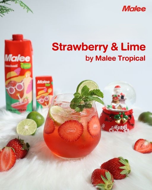 Nước Ép Hỗn Hợp Dâu Tây Và Nho Trắng Malee Tropical 1L