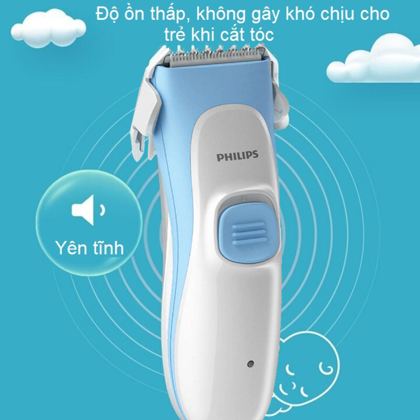 Tông đơ cắt tóc trẻ em, series 1000. Thương hiệu Hà Lan cao cấp Philips HC1055/15 (Bảo hành 24 Tháng) - Hàng Nhập Khẩu, Chính hãng