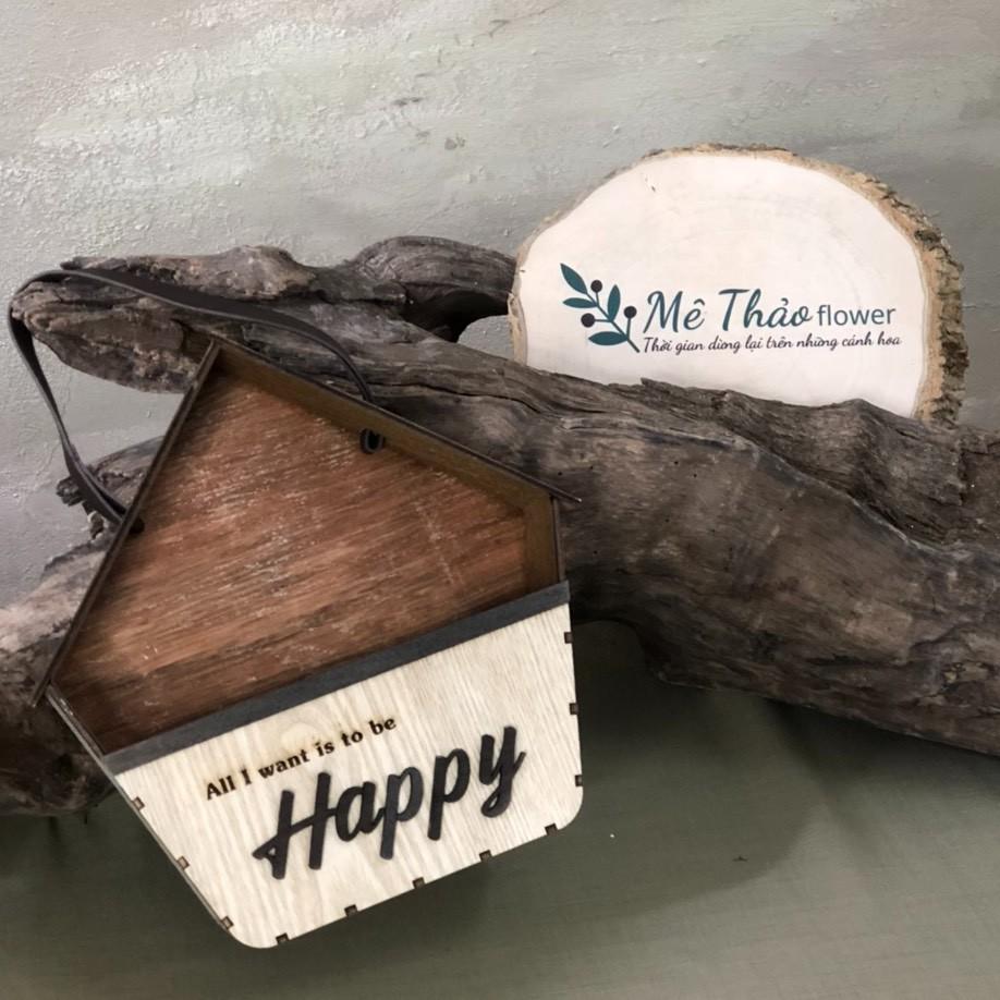 Hộp Hoa Treo Tường Chất Liệu Cao Cấp Trang Trí Nhà Cửa, Decor Phòng Khách Chất Liệu Lụa Cao Cấp Mê Thảo Flower