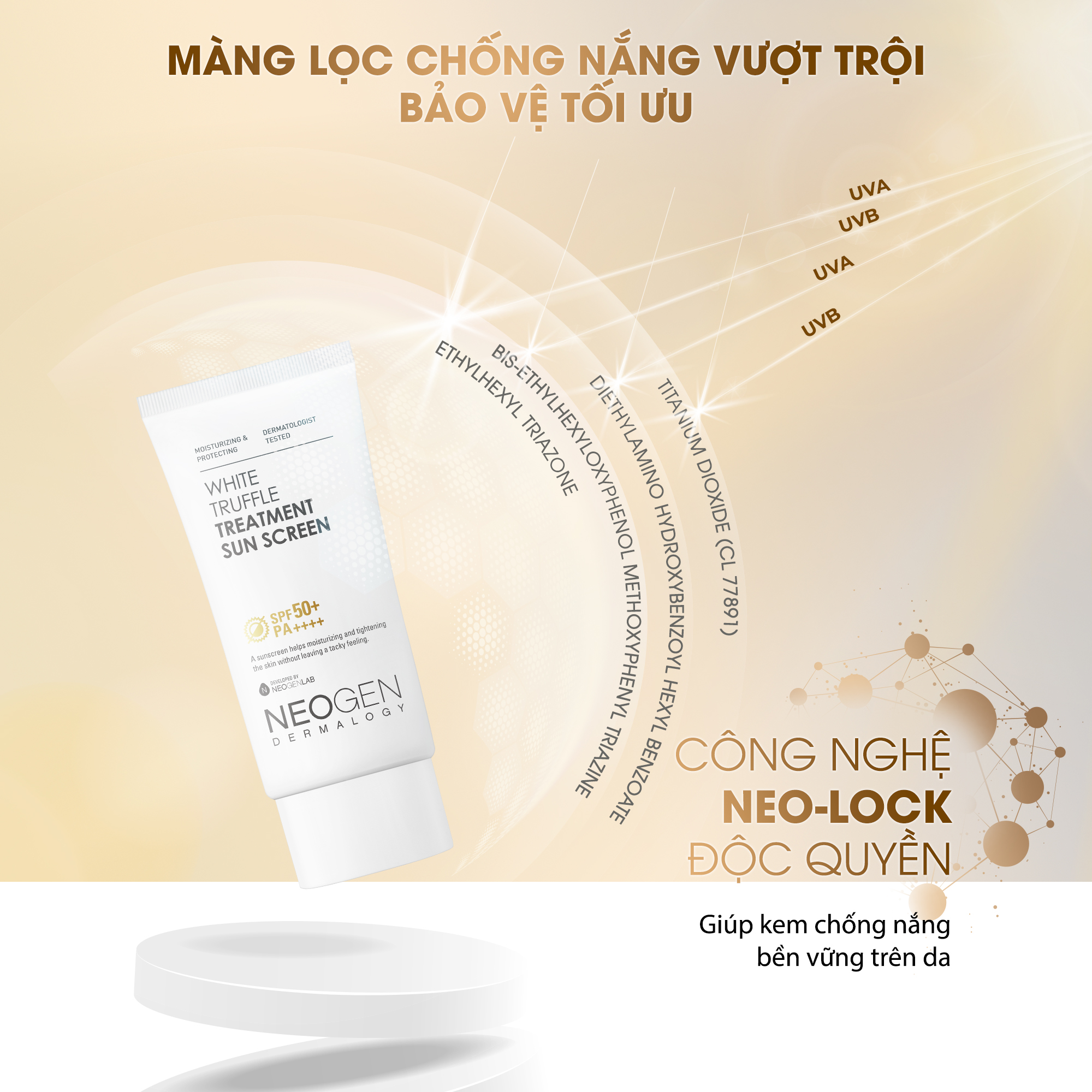 Kem Chống Bảo Vệ Da Hoàn Hảo Dành Cho Da Treatment Neogen Dermalogy White Truffle Treatment Sun Screen 50ml