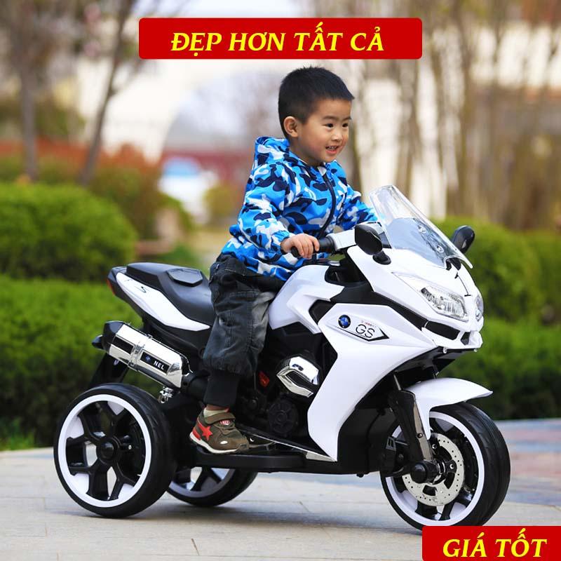 Xe Máy Điện Trẻ Em NEL-R1200GS Kiểu Dáng Thể Thao, Cực Bền, Nhựa Cao Cấp Cho Bé Từ 2 Tuổi Trở Lên