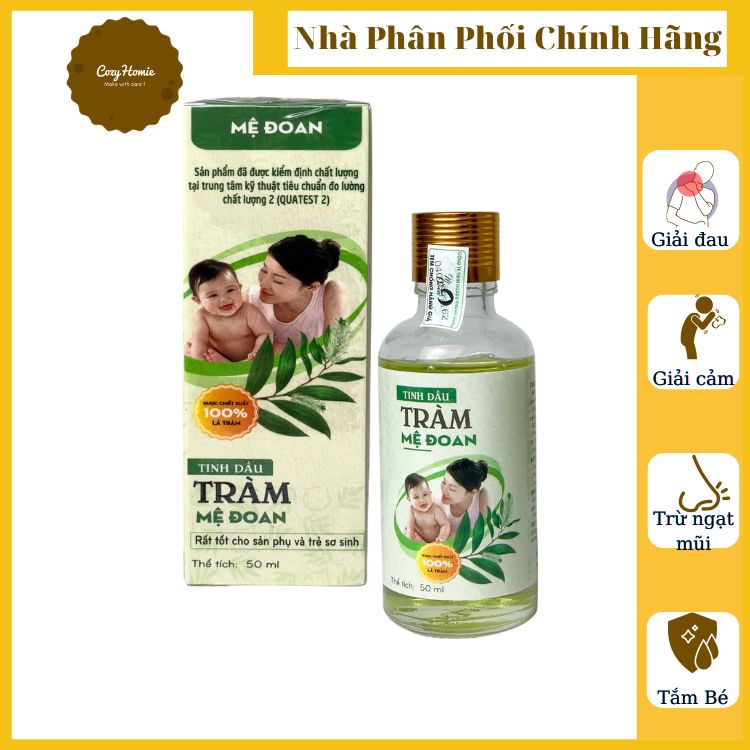 Tinh Dầu Tràm Mệ Đoan Cao Cấp Kháng Khuẩn cho Bé Sơ Sinh Sát Khuẩn Phòng Ho Côn Trùng Cắn Muỗi Đốt