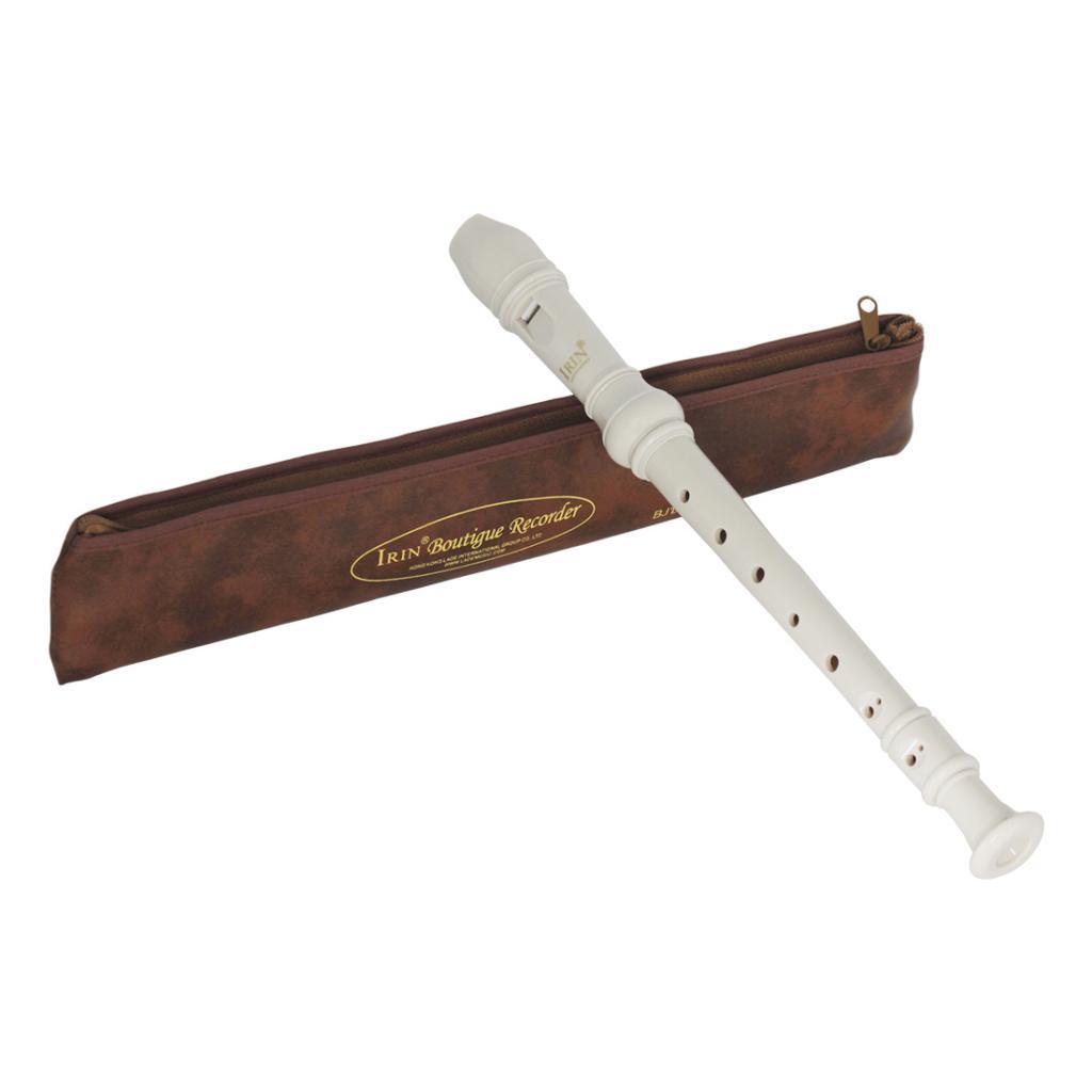 1 Set Baroque C Key 8 Holes Soprano Recorder with Cleaning Cloth, Cleaning Rod, Storage Bag