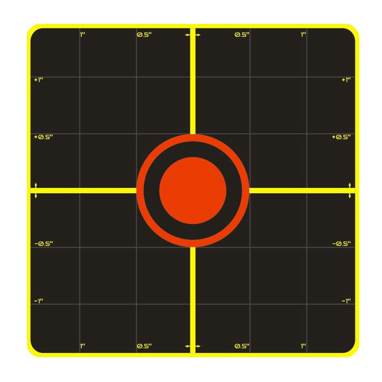 250pcs Paper Target Florescent Orange Self adhesive Target Sticker