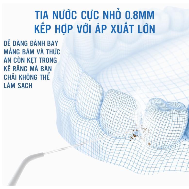 Máy Tăm Nước Vệ Sinh Răng Miệng AHAsmile MTN01 - Hàng nhập khẩu