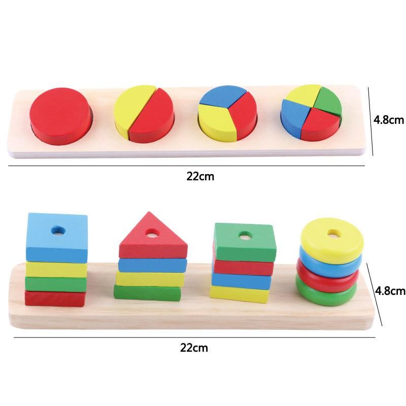 Đồ Chơi Gỗ,Bộ Giáo Cụ Montessori 8 Bài Tập Kỹ Năng Cho Bé