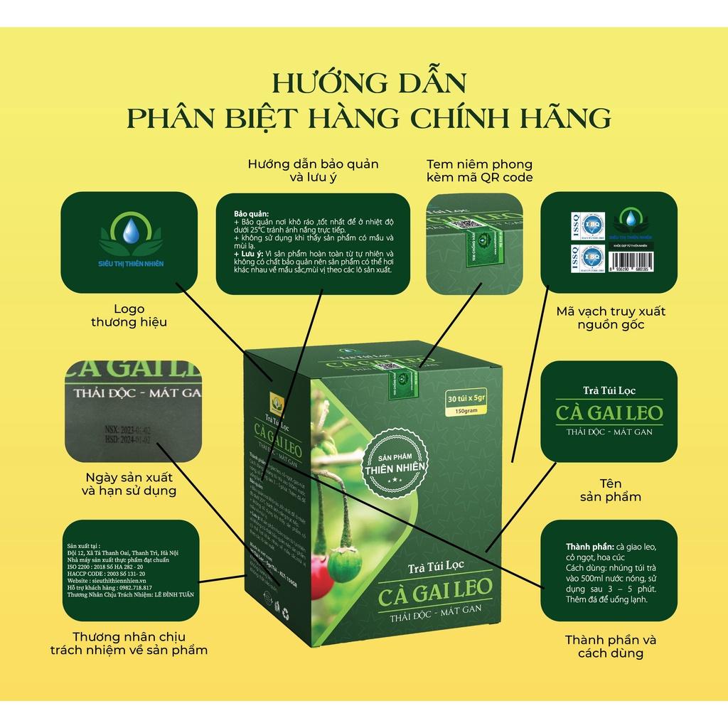 Trà Vỏ Quế hộp 30 Túi Lọc x 3Gram giúp chống cảm lạnh, đầy hơi, giảm mụn của Siêu Thị Thiên Nhiên