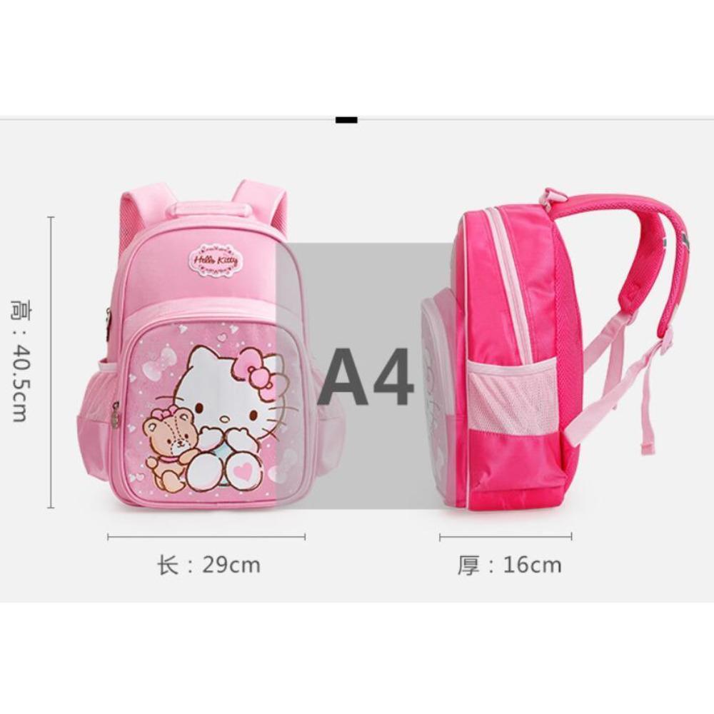 2021 Mới Thời Trang Trẻ Em Học Hello Kitty Bacpack Kid Mẫu Giáo Mùa Xuân, Mùa Thu Họa Tiết Mèo Ba Lô Học Sinh Bé Gái Tặng