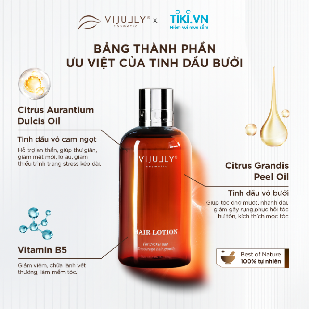 [CHÍNH HÃNG] TINH DẦU BƯỞI VIJULLY - HAIR LOTION