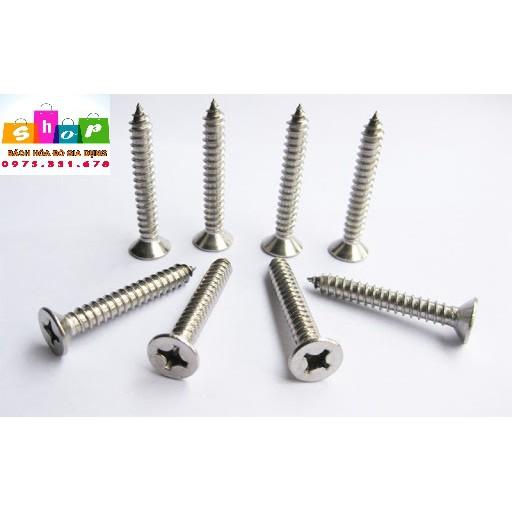 Vít chìm inox 304 bắt gỗ, tắc kê nhựa