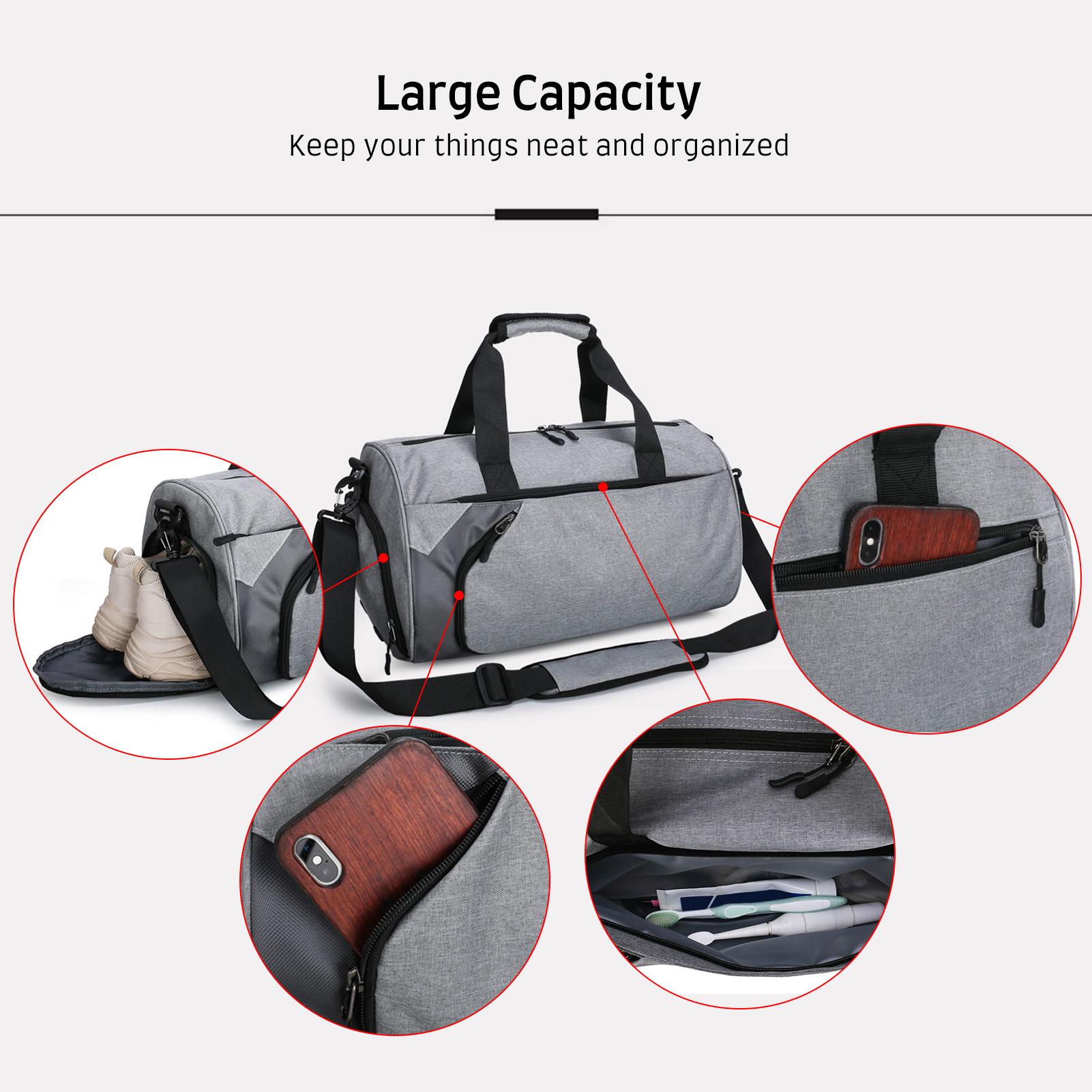 Túi đựng đồ tập thể dục Duffel dành cho nam và nữ với quai xách và dung tích lớn