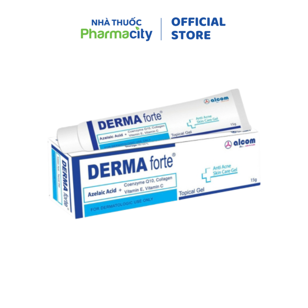 Gel Derma Forte hỗ trợ giảm mụn ngừa vết thâm (15g)