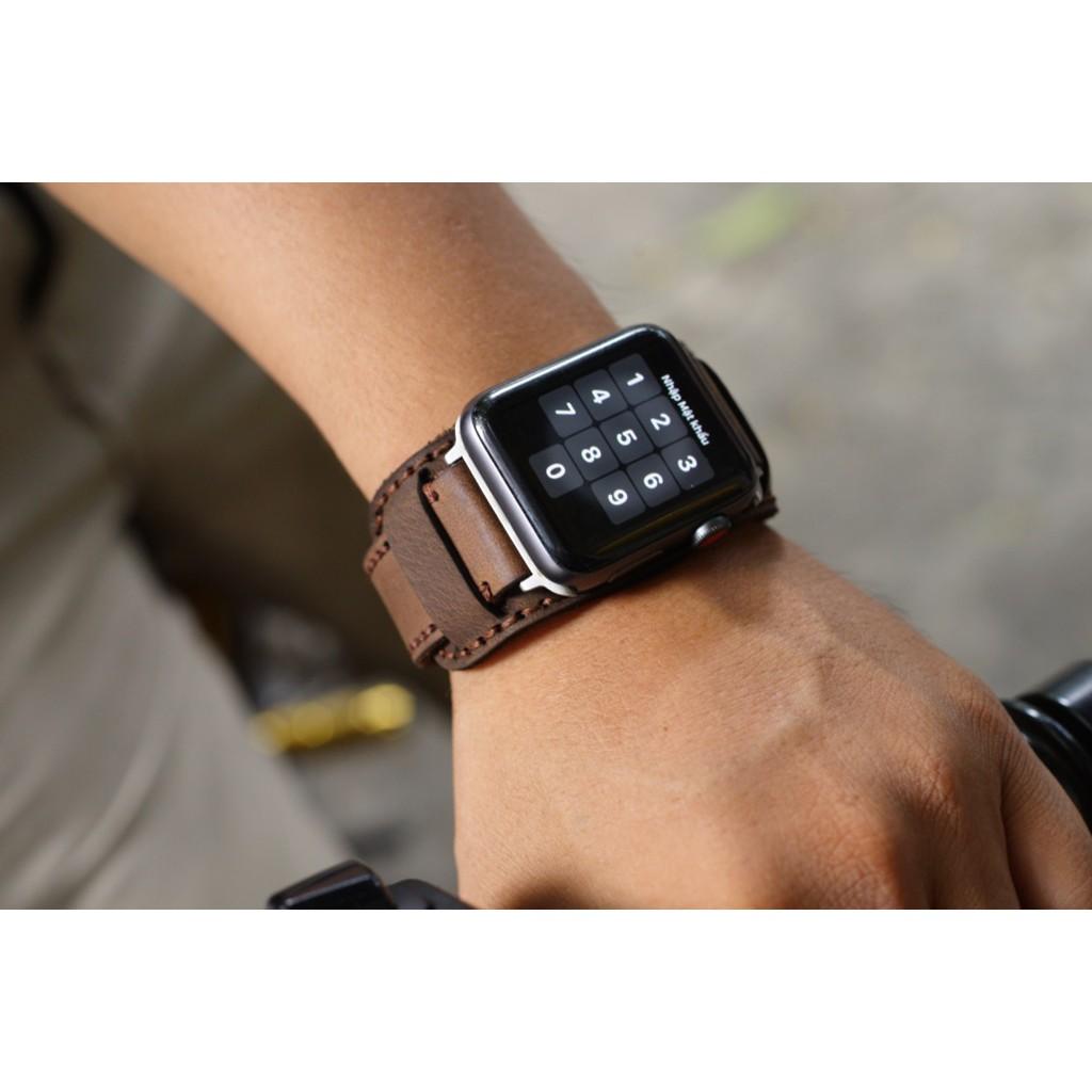 Dây đồng hồ da bò nâu đất RAM BUNDSTRAP B1 cho Apple Watch cực đẹp