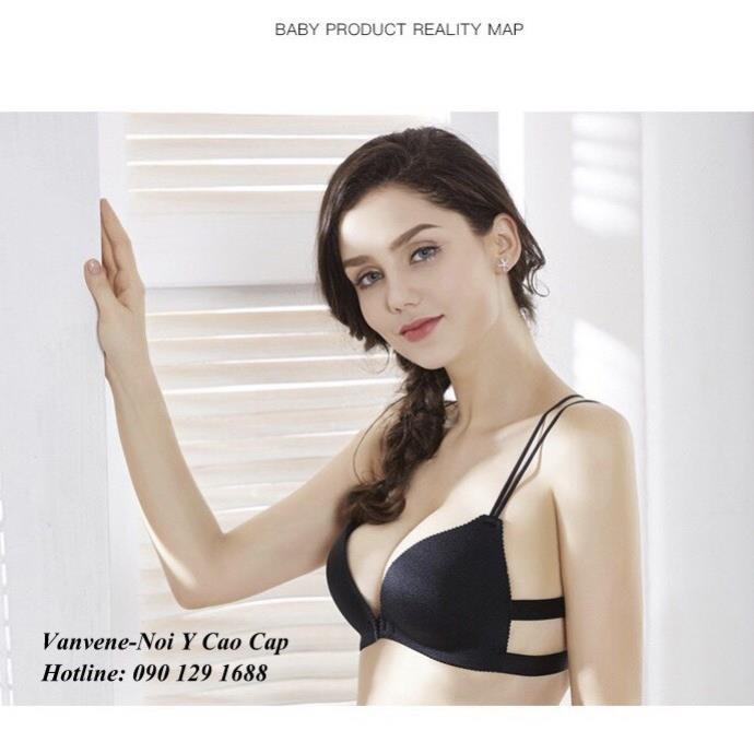 Vanvene Áo Bra / Áo lót / Áo ngực su đúc bàn tay cài trước nâng ngực FREE SIZE A836