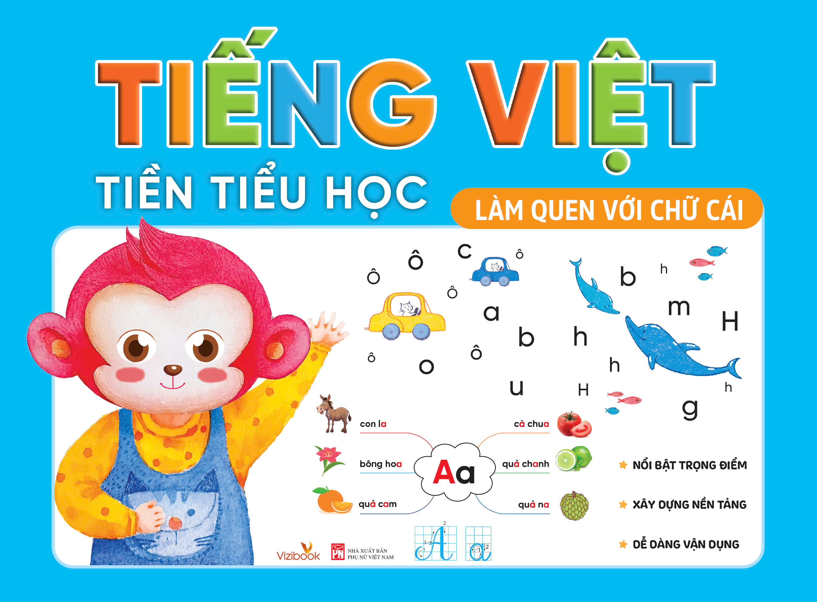 TIẾNG VIỆT TIỀN TIỂU HỌC – LÀM QUEN VỚI CHỮ CÁI- Minh họa Thanh Hà- NXB Phụ Nữ Việt Nam- Vizibook