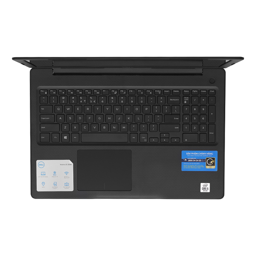 Laptop Dell Vostro 3590 GRMGK1 (Core i5-10210U/ 4GB DDR4 2666MHz/ 1TB 5400rpm, x1 slot SSD M.2 PCIE/ 15.6 FHD/ Win10) - Hàng Chính Hãng