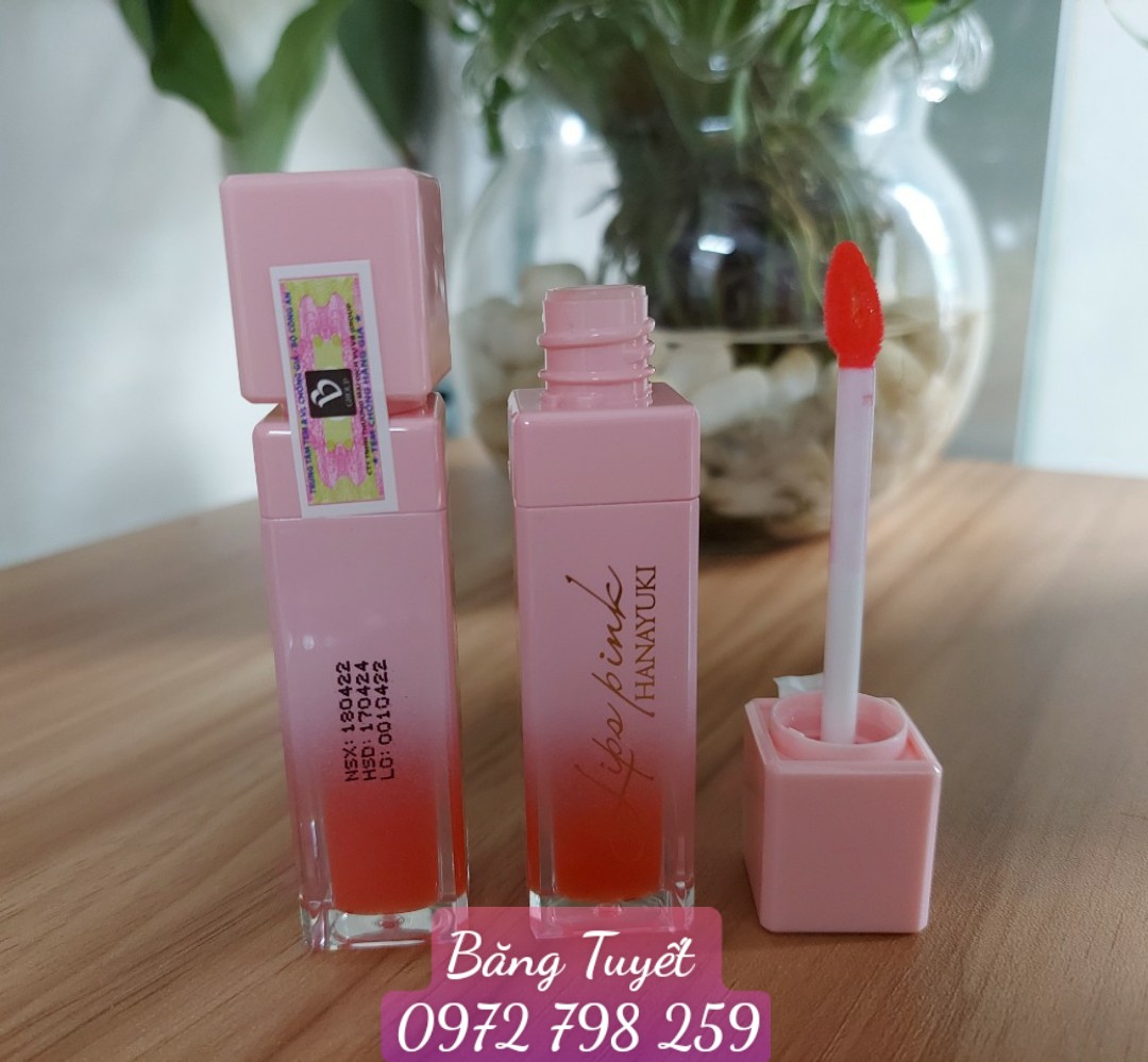 Son dưỡng Hanayuki xoá thâm, hồng môi-Lips Pink Hanayuki 5g