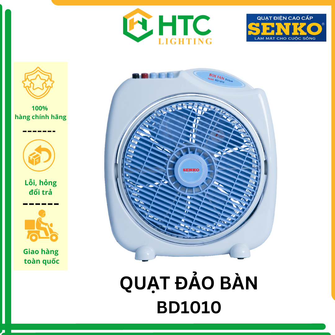 QUẠT ĐẢO BÀN (Quạt hộp vuông) SENKO BD1012, BD1010, BD1410