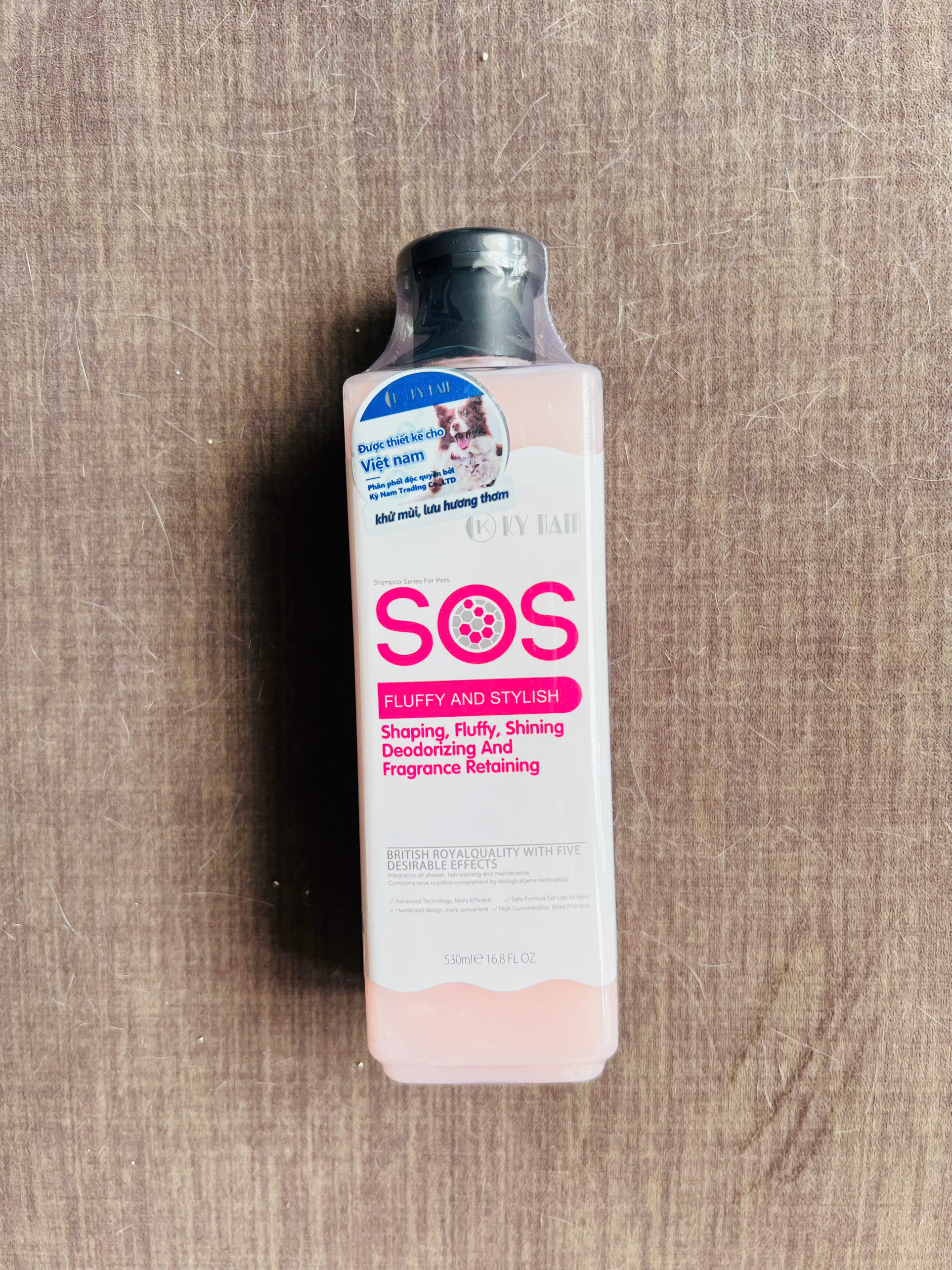 SỮA TẮM SOS LÀM BÔNG ĐỊNH HÌNH LÔNG 530ML CHO THÚ CƯNG CHÓ MÈO