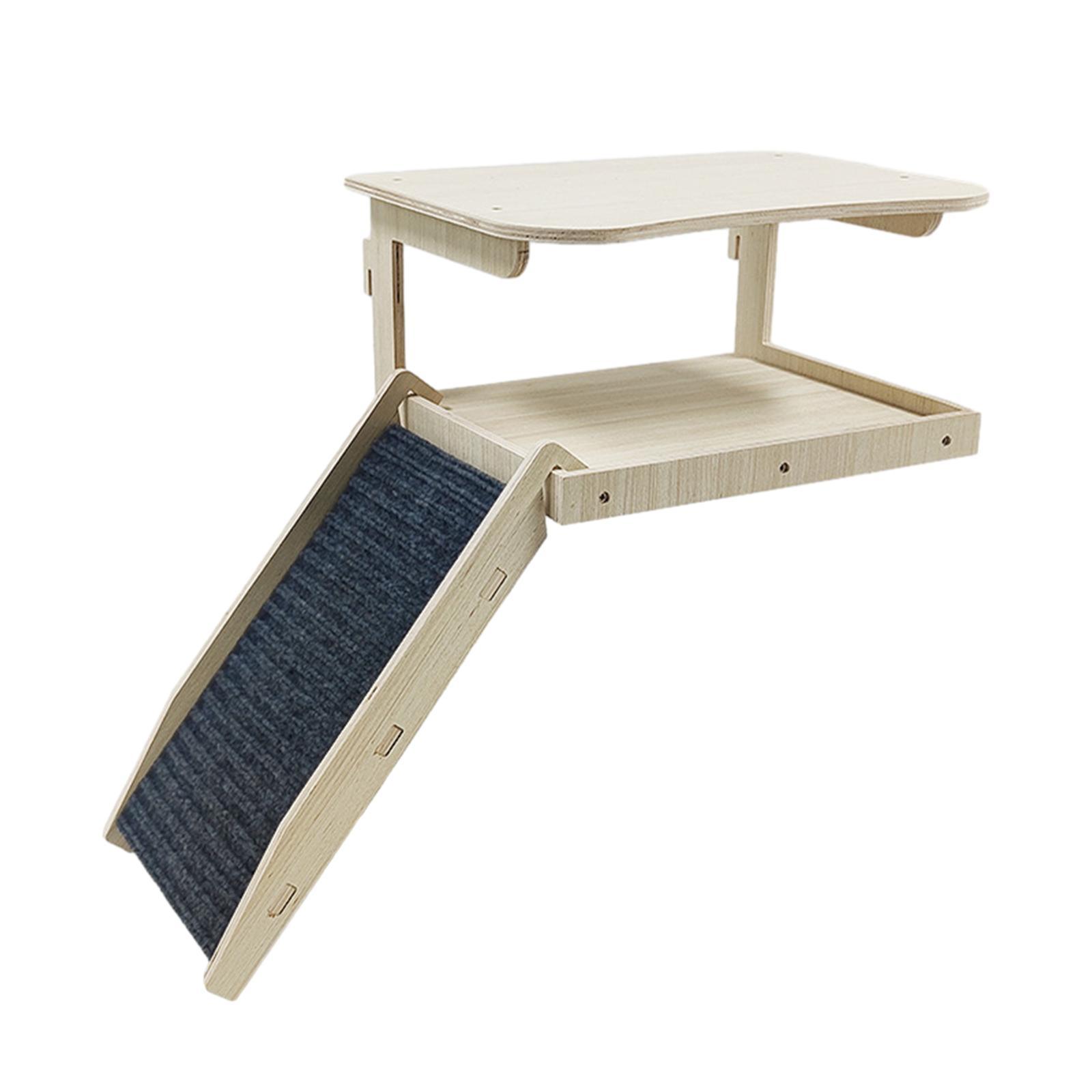 Guinea Pigs Hammock with Platform Wooden Guinea Pig House for Hamster Bunny