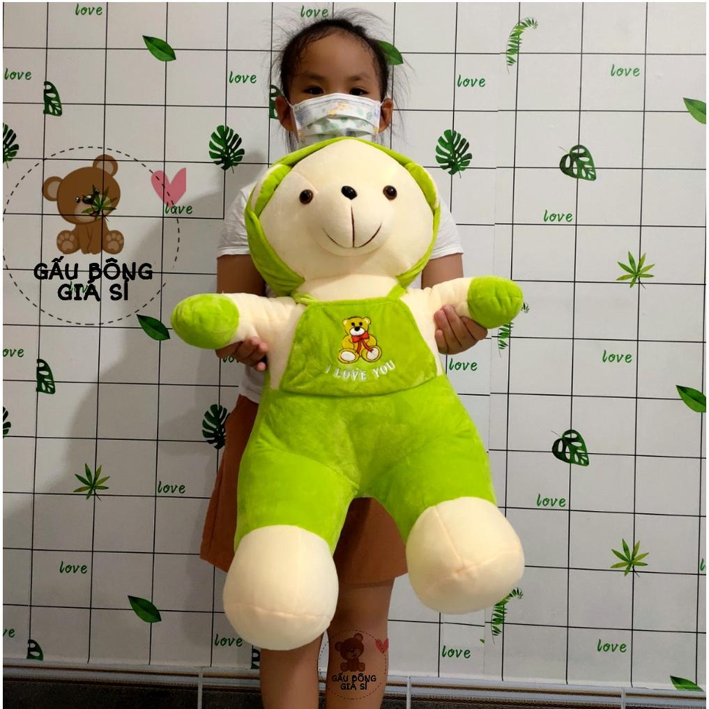 GẤU BÔNG TEDDY ÁO NÓN SIZE LỚN VẢI MỀM MỊN HÀNG CAO CẤP AN TOÀN CHO BÉ