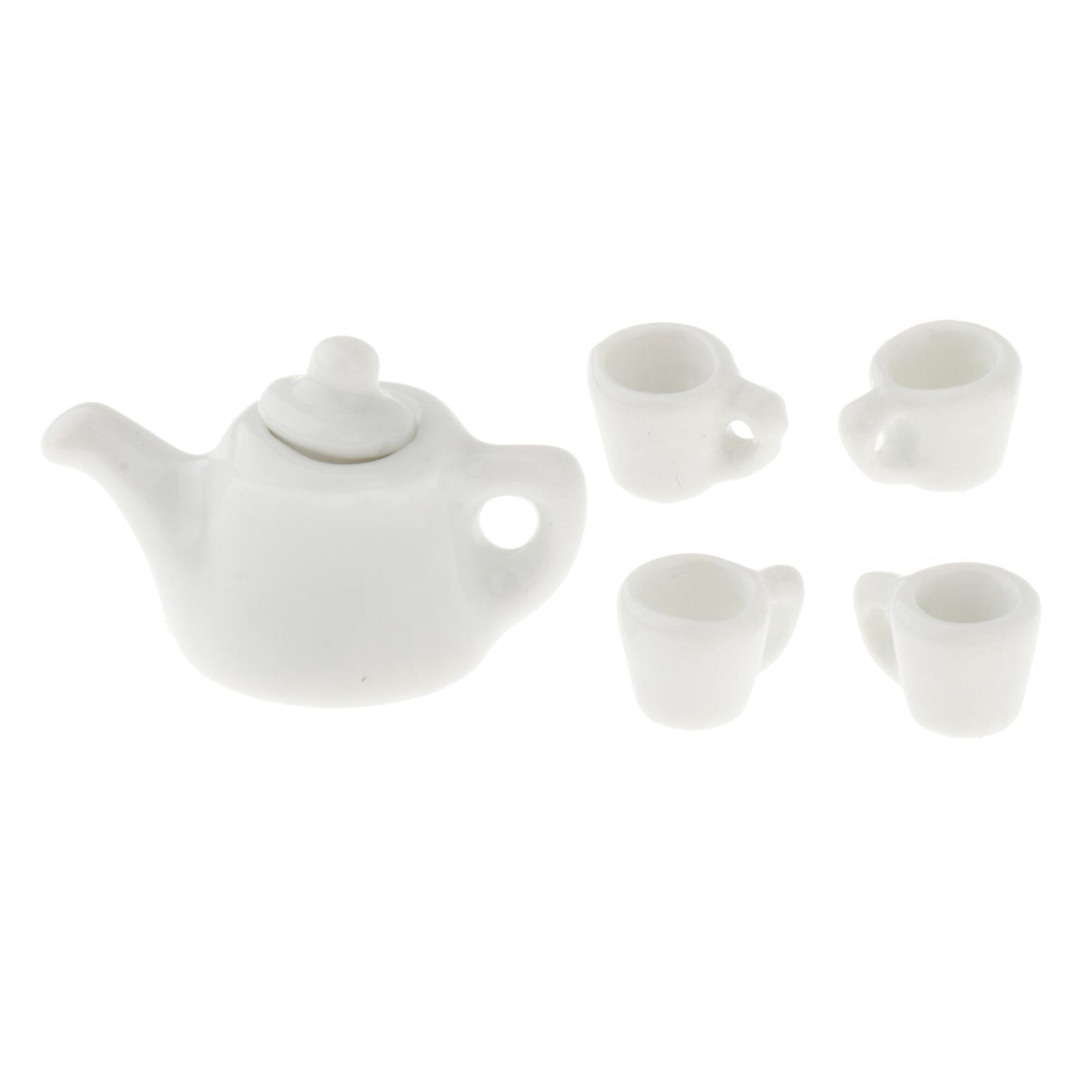 Dollhouse Miniature Tea Set Mini Furniture Toys for Mini Kitchen Photo Props