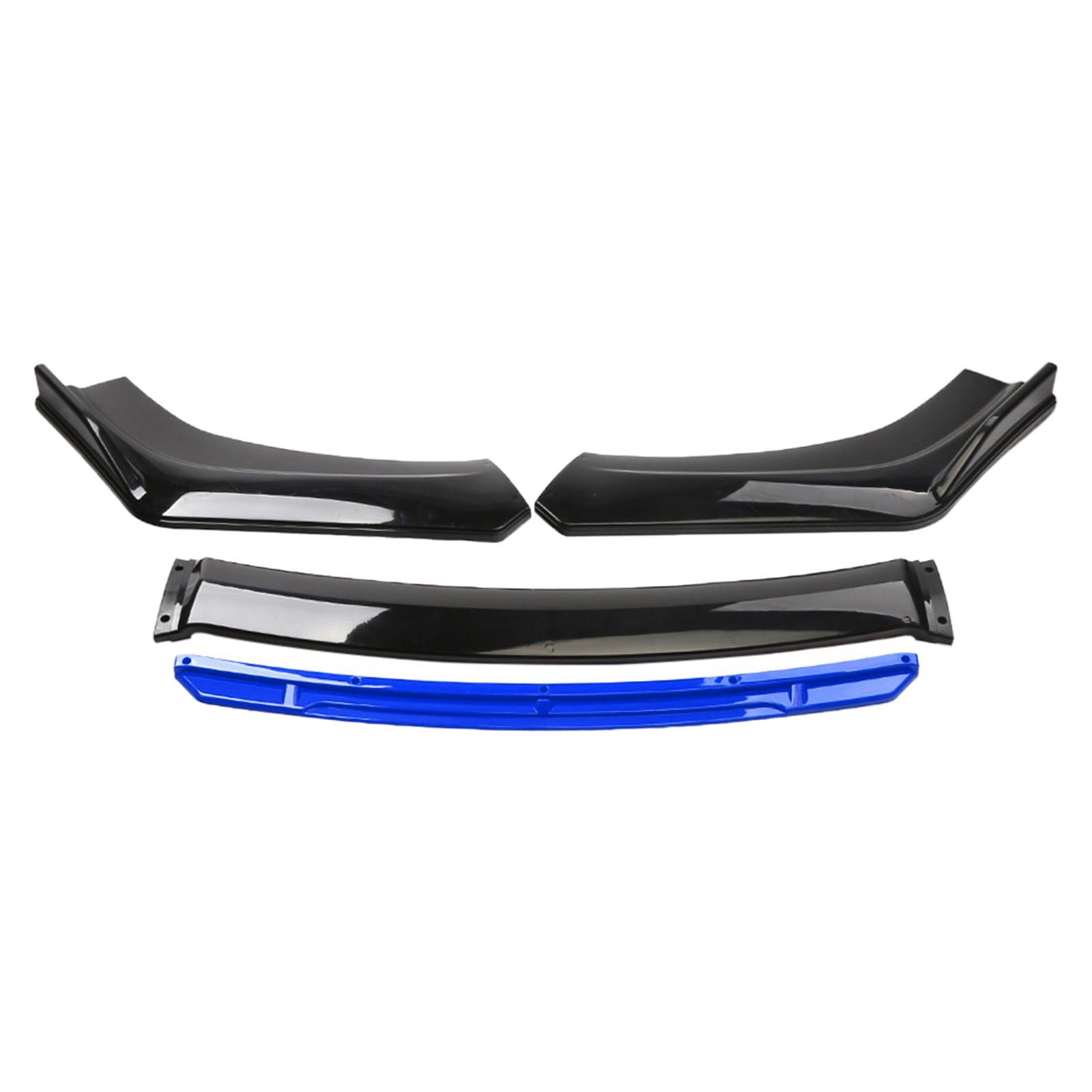 Car Front Bumper Lip Black