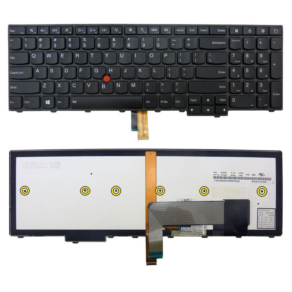 (KEYBOARD) BÀN PHÍM LAPTOP LENOVO E540 dùng cho Edge E531 E540 W540 W541 T540P T550 T560 P50s P70s L540