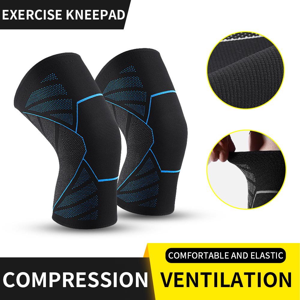 Bộ phận hỗ trợ đầu gối thể thao Sport Kneepads Chạy chu kỳ niềng xe cao đầu gối nẹp đầu gối bóng rổ ấm áp Color: AB031-RD Size: XL