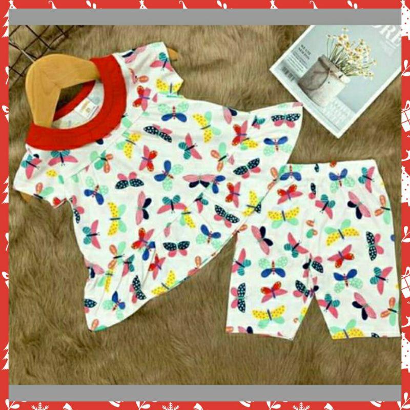 Bộ cotton 4c bé gái - Đồ bộ trẻ em