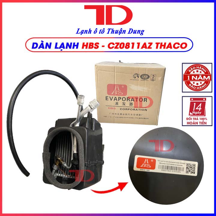 Dàn lạnh xe tải Thaco Ollin van vuông Model C302323, CZ09022, CZ0811AZ