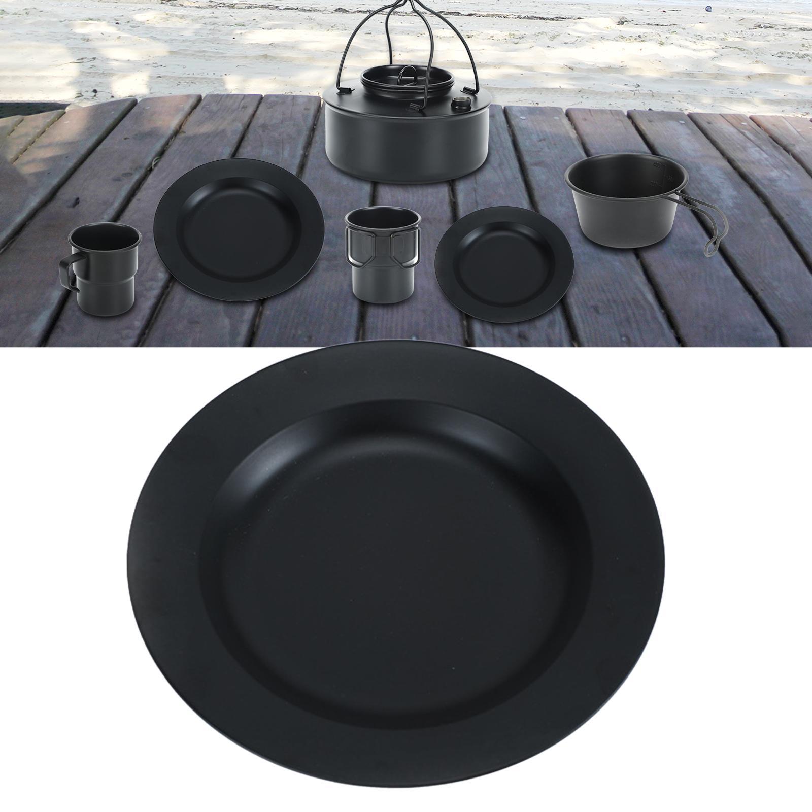 Lightweight Tableware Plate Pan Dinner Camping Dish for Barbecue Indoor Outdoor BBQ