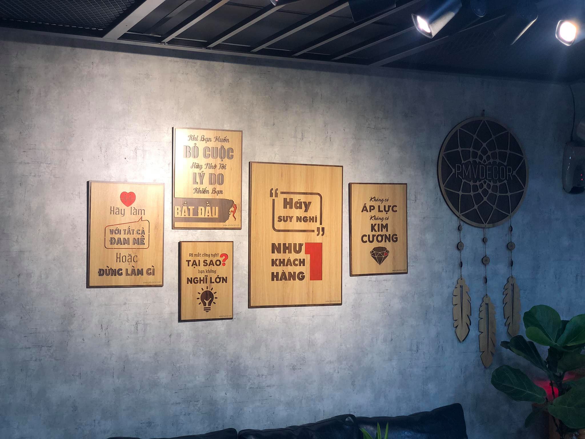 TRANH ĐỘNG LỰC. Tranh gỗ 2 màu tương phản, treo văn phòng tạo động lực làm việc. PMV-TDL004