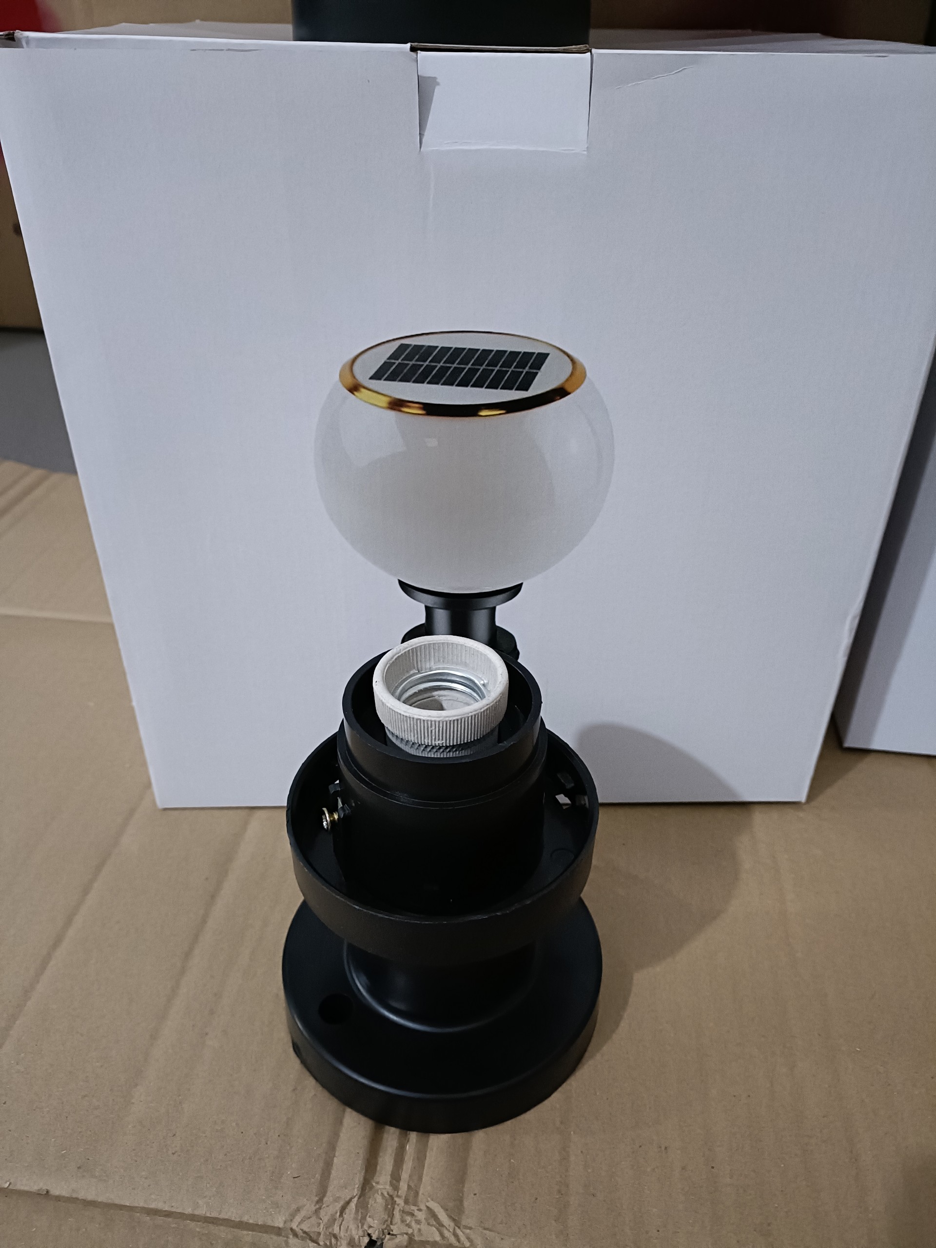 Đèn trụ cổng Năng lượng mặt trời ĐÈN LED 3 loại tùy chọn hiệu ứng ánh sáng điều khiển từ xa Điều khiển ánh sáng thông