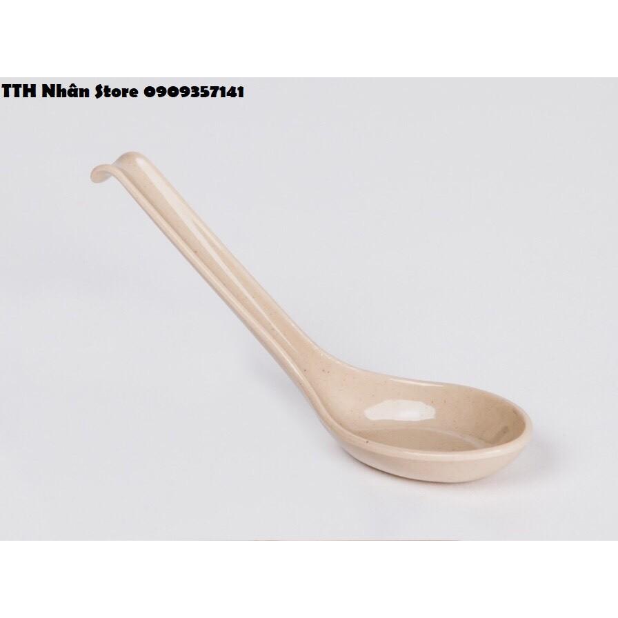 (NEW) Muỗng 16.5cm melamine cao cấp muỗng súp canh (No 17)