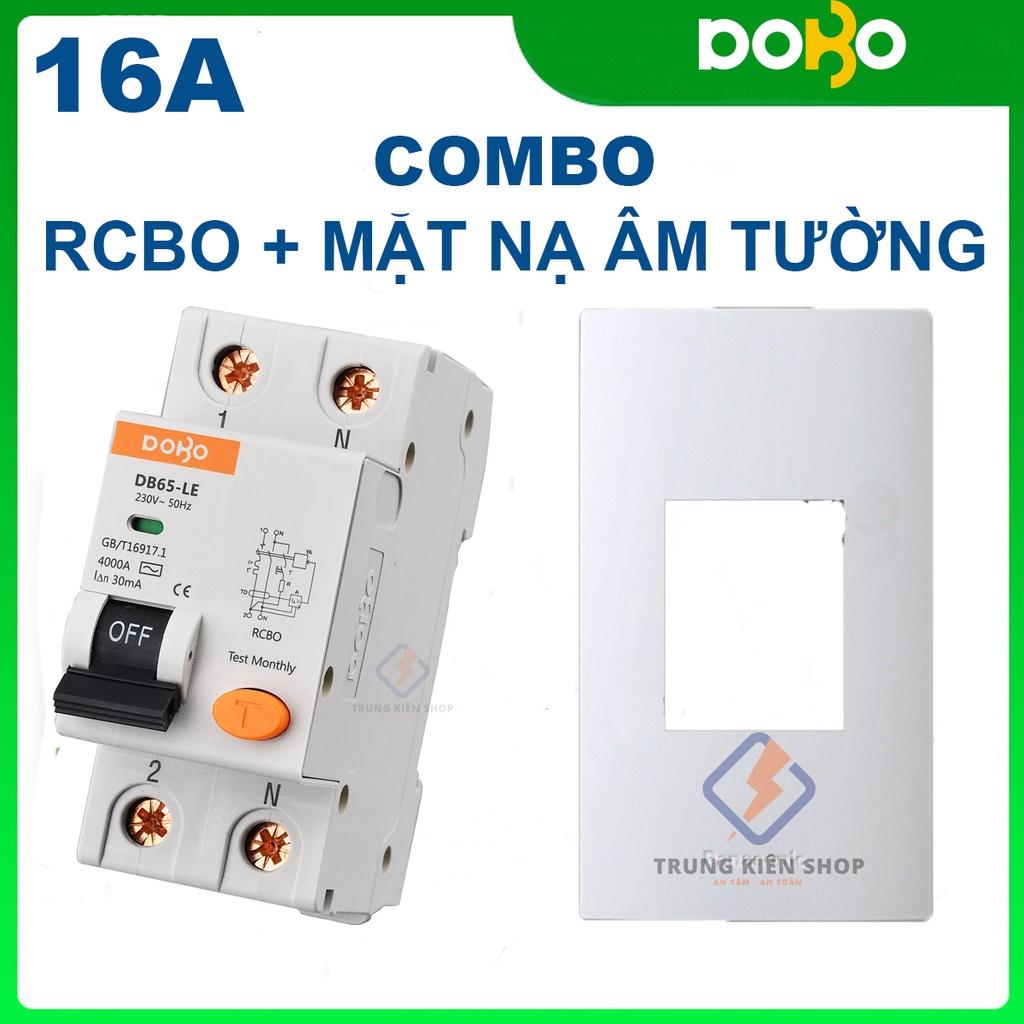 Cầu Dao Chống Giật 16A RCBO DOBO KOREA đa năng - siêu nhạy 4kA 30mA (Aptomat chống giật)