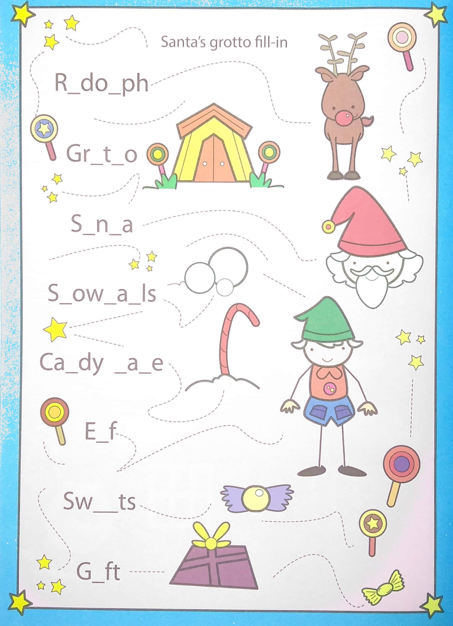 My First Christmas Sticker Book: Santa's Grotto