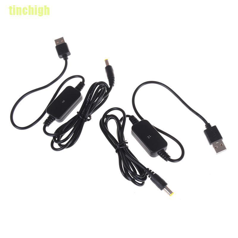 Cáp chuyển đổi từ DC-DC 5V sang 9V / 12V jack 5.5x2.1mm chuyên dụng