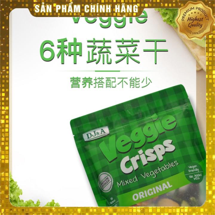 Rau củ sấy giòn ăn liền vị truyền thống DJ&A 90g -Phù hợp ăn chay - New Veggie Mix - DJ&A Veggie Crisps