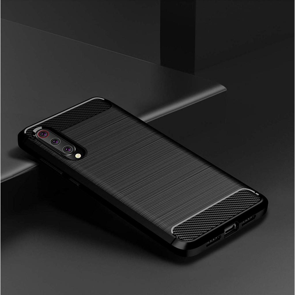 Ốp lưng cho Xiaomi Mi 9 SE dẻo Carbon phay xước chống sốc chống vân