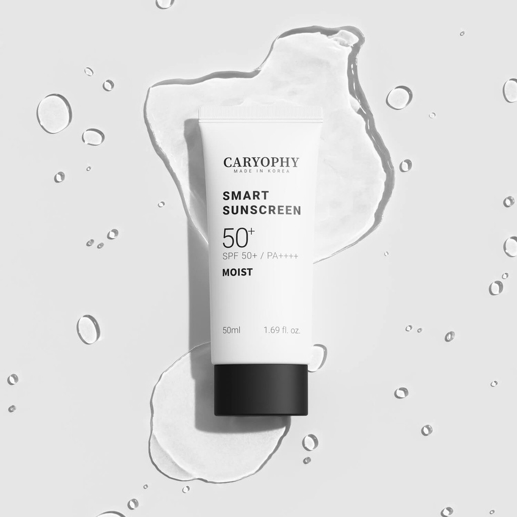Kem Chống Nắng Dưỡng Ẩm, Ngừa Mụn Không Nâng Tone Caryophy Smart Moist Sunscreen 50ml - MOIST