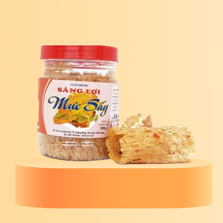 Mực sấy tẩm gia vị PALfood ăn liền đặc sản Phú Quốc hũ 200g - PAL014