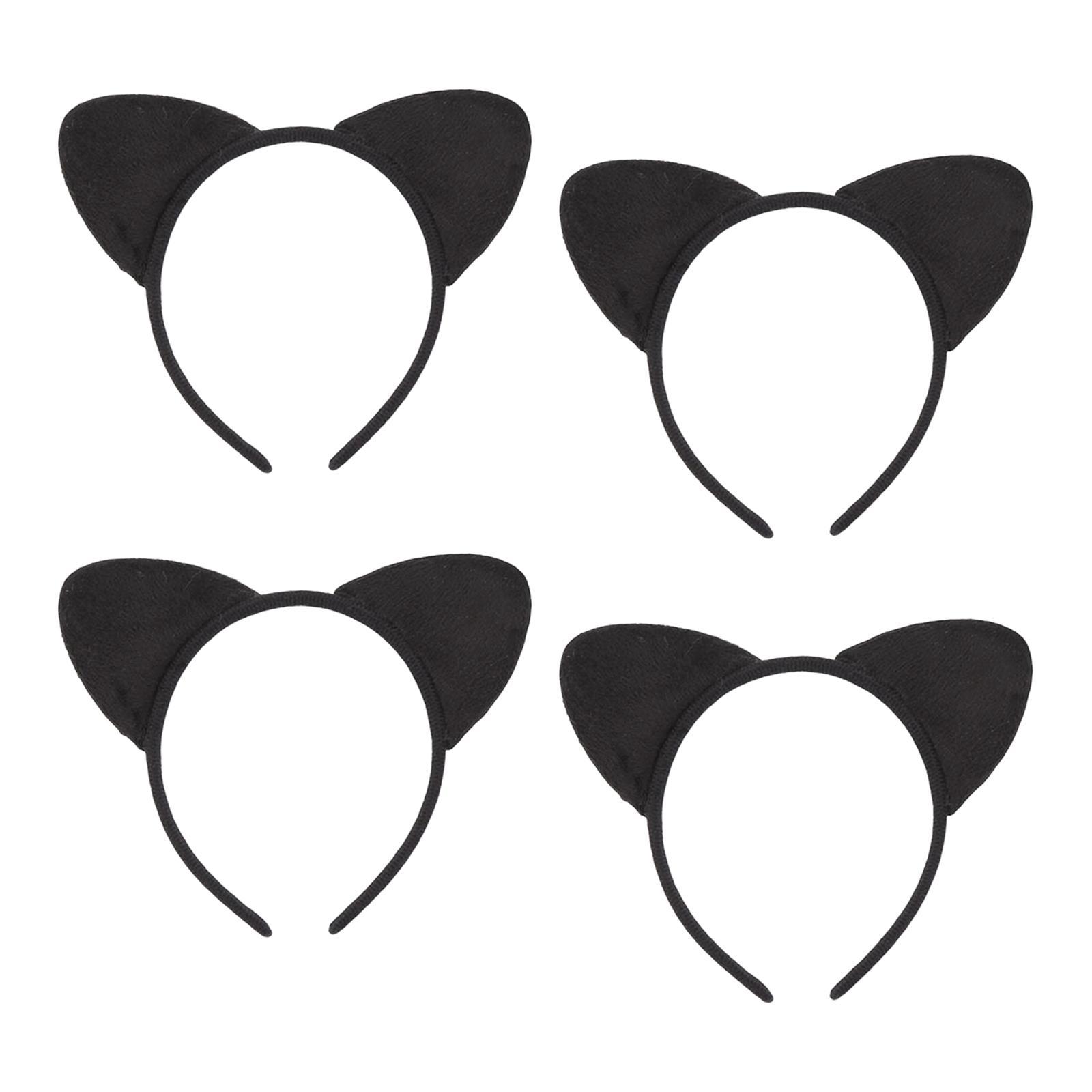 4 Pieces Headband, Lovely , Hairbands Plush Headpiece Headwear Girl Headband for Masquerade Photo Prop Girls
