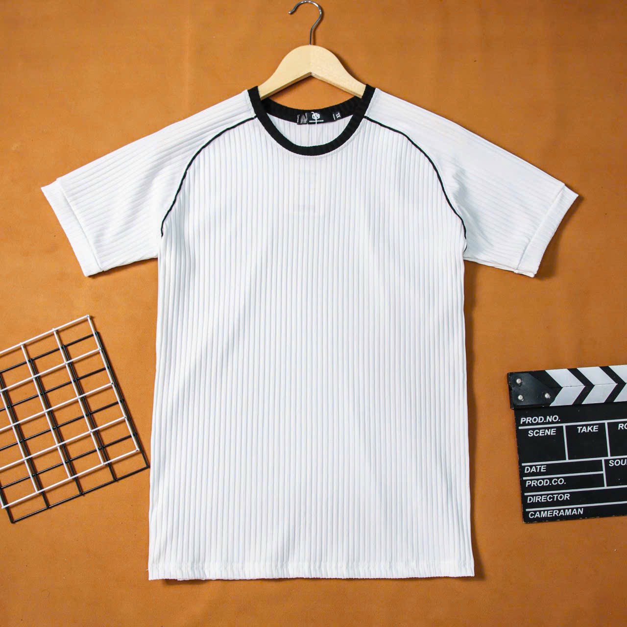 Áo Thun nam cotton gân phối viền vai QC cao cấp đang hot hiện nay. -