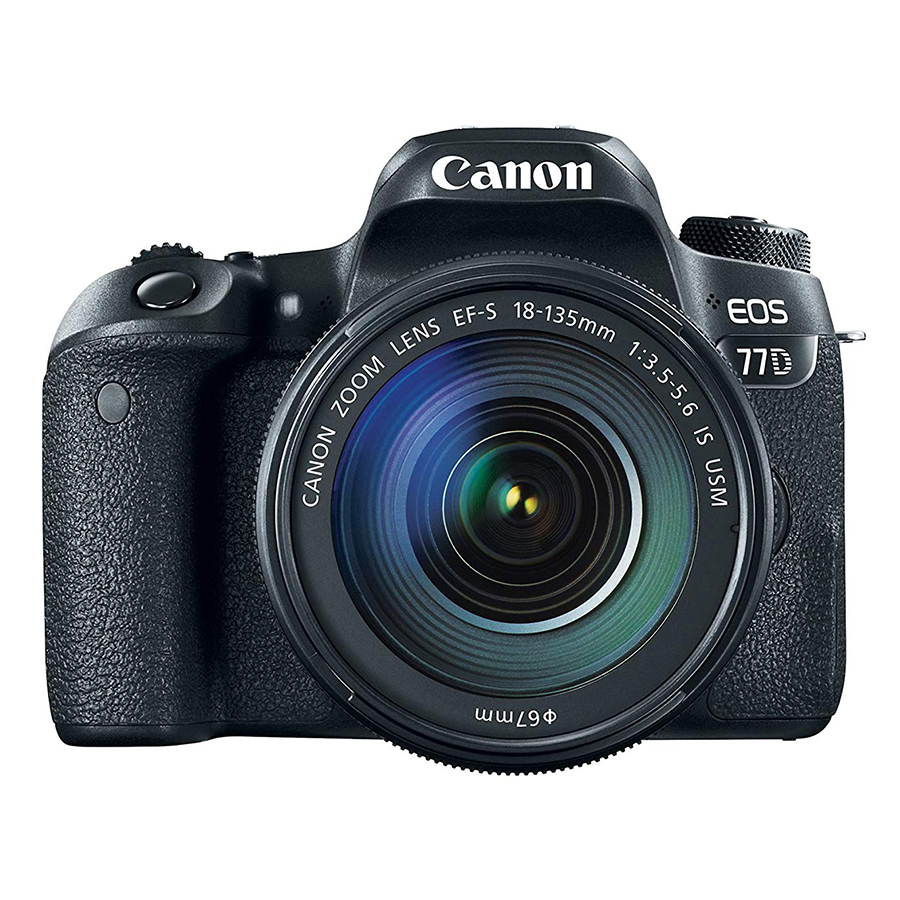 Máy Ảnh Canon 77D Kit 18-135mm IS Nano USM - Hàng Nhập Khẩu (Tặng Thẻ 16GB + Tấm Dán LCD)