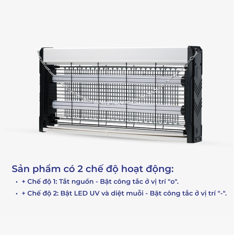 Đèn bắt muỗi Rạng Đông DBM02 công suất 4W diệt muỗi hiệu quả không hóa chất, an toàn sức khỏe gia đình - Hàng chính hãng