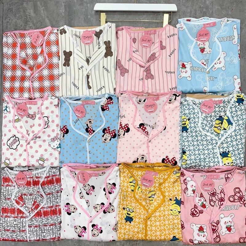 Bộ Lụa latin viền sóng tay cộc quần cộc  Không Nhăn, Không Bai Giãn