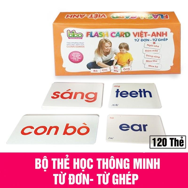 Thẻ ghép từ cho bé (120 THẺ)