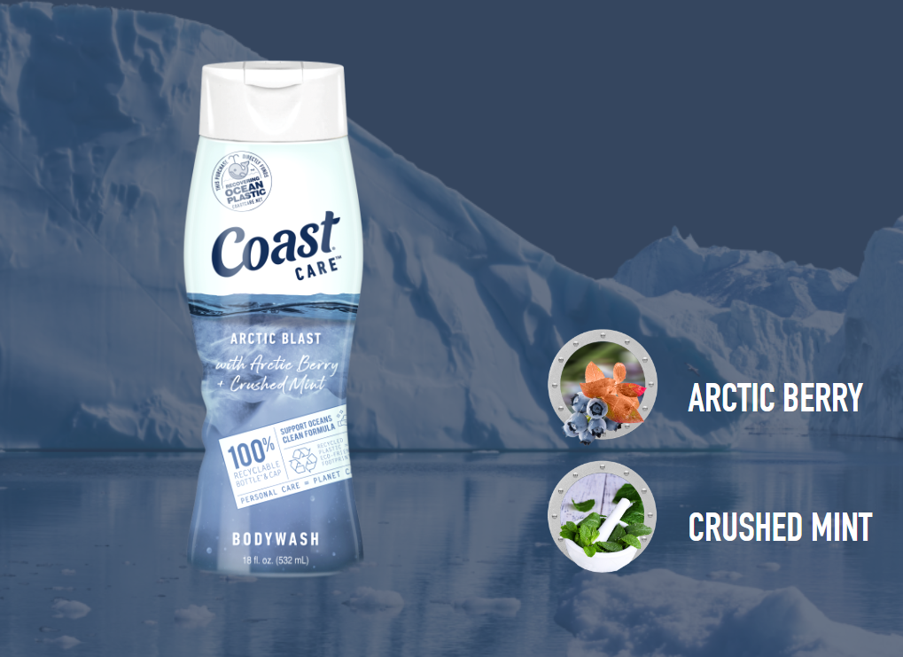Sữa tắm Coast Arctic Blast with Arctic Berry & Crushed Mint 532ml dành cho nam giới
